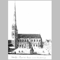 Bazylika św. Elżbiety we Wrocławiu, Widok z XVI w. ze 130-metrową wieżą, Wikipedia.jpg